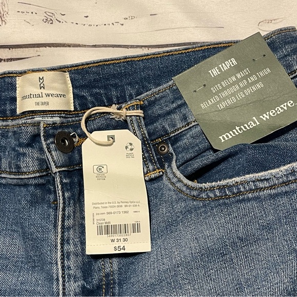 Mutual Weave NWT Mens Blue Jeans Size 31x30 - Picture 3 of 8